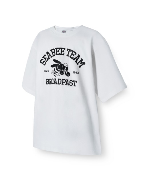 [BROADPAST] Snafu Seabee T-shirt - White